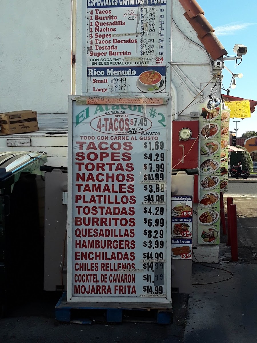 El Atacor #2 Menu - Image 3